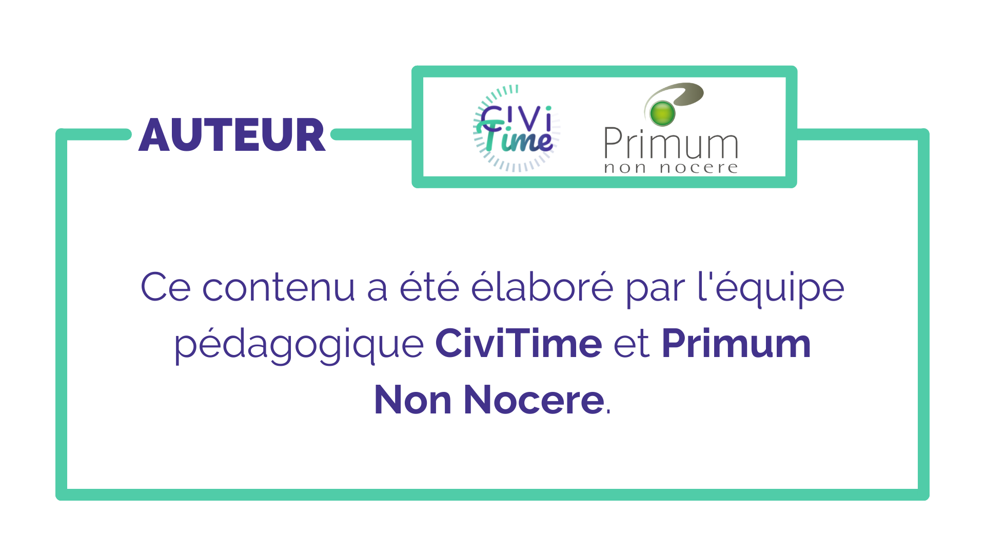 Auteur du contenu : l'équipe pédagogique CiviTime Auteur du contenu : l'équipe pédagogique CiviTime